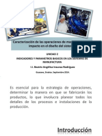 Caracteriszacion de Las Operaciones de Manufactura 