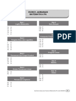 Kunci Jawaban Matematika Ipa