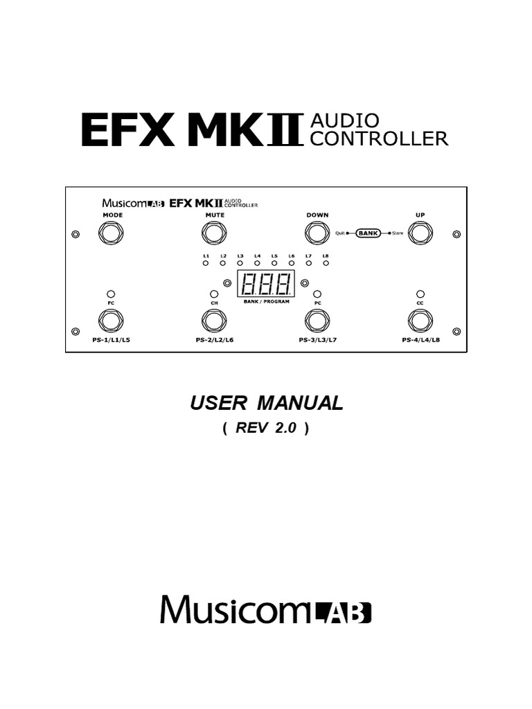 Musicom Lab - Efx MK II | PDF | Amplifier | Electronics 