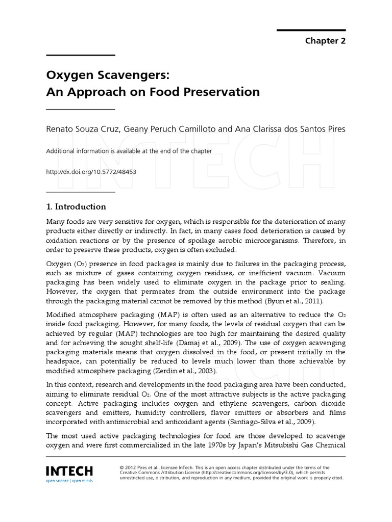 Oxygen Scavengers Antioxidant Oxygen
