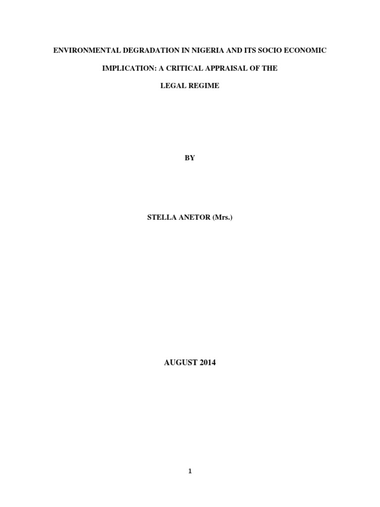 Environmental Degradation | PDF | Deforestation | Greenhouse Gas