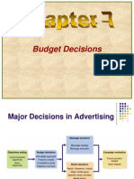 Budget Decisions: Approaches for Setting Advertising Budgets