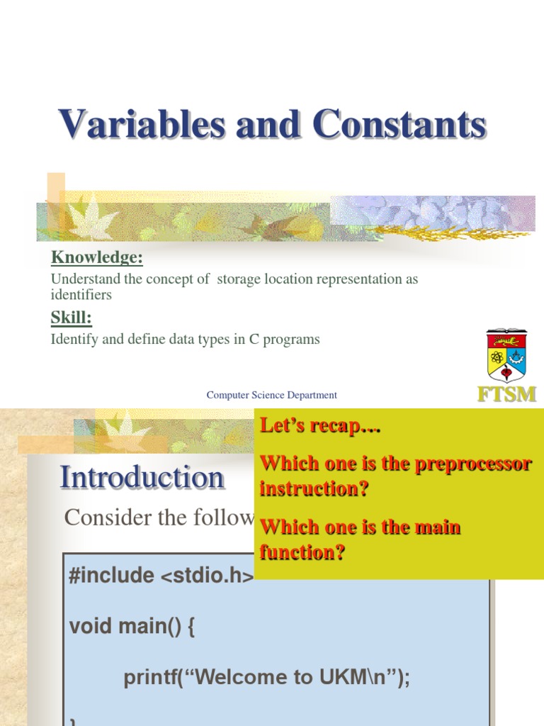 Understanding Variables in C Programming | PDF | C (Programming ...