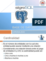 Cardinalidad PHP A Postgres