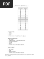 Jawapan Soalan Ujian Matematik KSSR Tahun 1