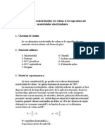 Determinarea Rezistivitatiii de Volum