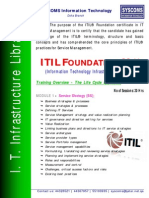 ITIL Course Outline - 2011 PDF