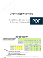 Conditional Formatting in Cognos 10