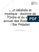 L'art Idéaliste Et Mystique Doctrine de L'ordre Et Du Salon Annuel Des Roses-Croix Sar Peladan 1894 PDF