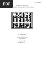 Download A Critical Analysis of Jay Smiths Mistakes About the Quran by Ijaz Ahmad SN246340022 doc pdf