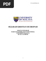 Sejarah Kristian Di Eropah