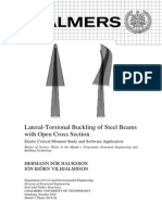 Lateral-Torsional Buckling of Steel Beams With Open Cross Section