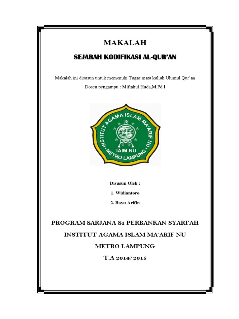 Makalah Ulumul Qur An
