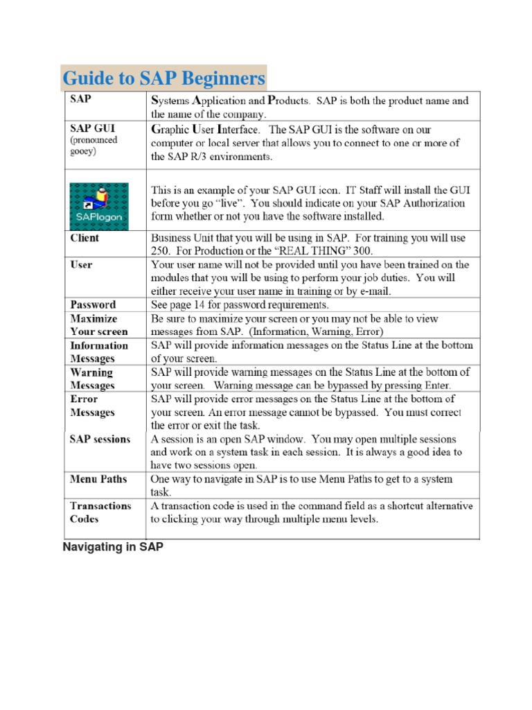 SAP Basics for Beginners Guide | PDF | Conceptual Model | Data Warehouse