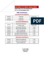 IT Fest Schedule 2014-2015