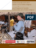 Plan Nacional Desarrollo 2010 Anexo Acuerdos Pueblos Indigenas PDF