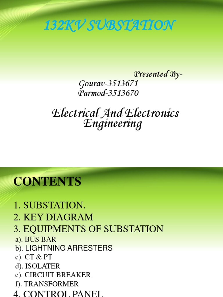 132 KV Substation | PDF | Electrical Substation | Electric Power ...