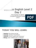 Business English Level 2 Day 2
