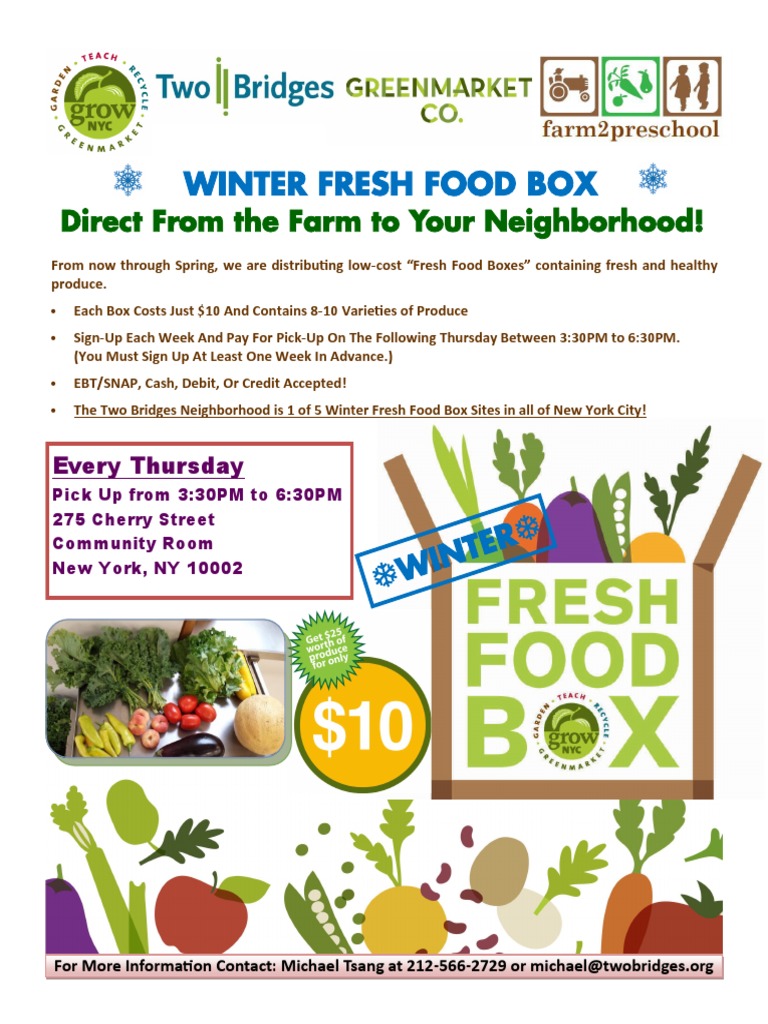Winter Fresh Food Box Program | PDF