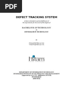 Defect Tracking System: Bachelour of Technology