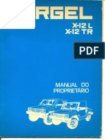 Manual Do Proprietario Gurgel X12 - 1983