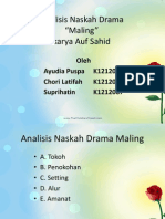 Analisis Naskah Drama