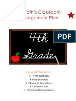 Classroom Management Plan