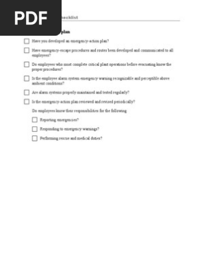 Emergency Action Plan