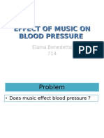 Effect of Music On Blood Pressure