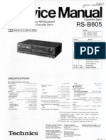 Technics Rs-b605 Service Manual
