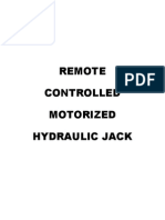 Remote Controlled Motorized Hydraulic Jack