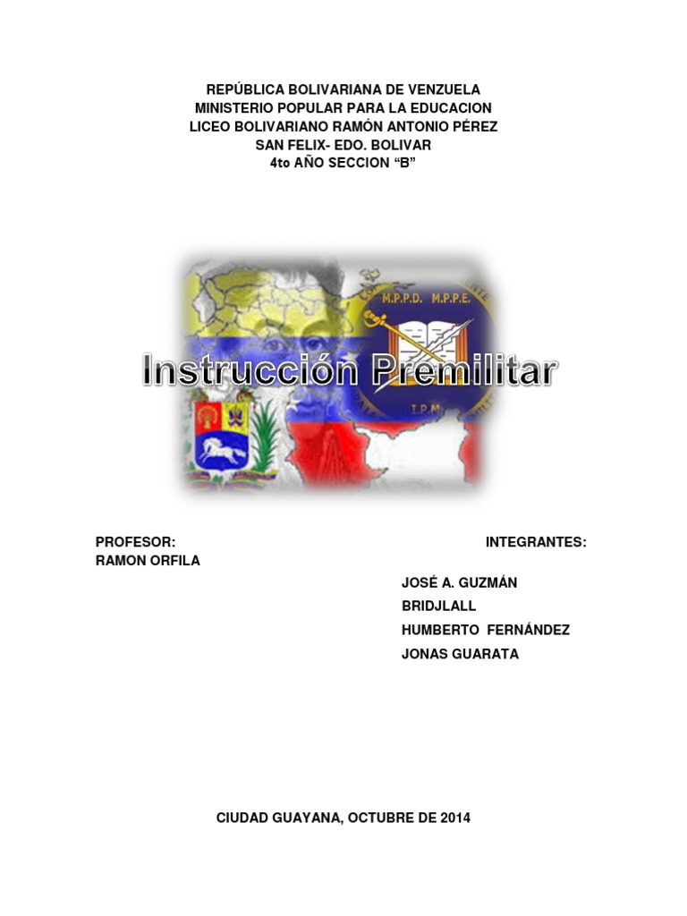 Instrucción Premilitar en Venezuela | PDF | Militar | Venezuela
