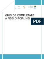 Ghid de Completare Disciplina- Ultima Versiune