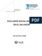 Exclusion Salud El Salvador 2004 PDF