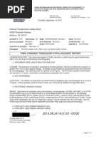 East Haven Plane Crash: Toxicological Report