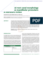 2013 Jha - The Root and Root Canal Morphology of The Human Mandibular Premolars - A Literature Review
