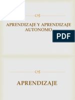 Aprendizaje y Aprendizaje Autonomo