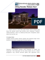 V-Ray Render (Autodesk 3DS Max) - Tutorial Setting Render Malam Hari