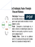 Fenômenos Da Cristalização, Fusão e Transição Vitrea