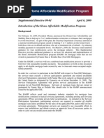 Download MHA - HAMP Supplemental Directive 09-01 by SoCal Foreclosures SN24640204 doc pdf