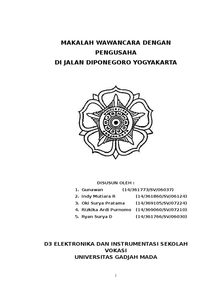 Makalah Wawancara Cover