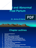CH 8 Normal and Abnormal Post Partum