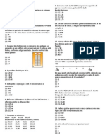 Prova de Matemática - Simulado