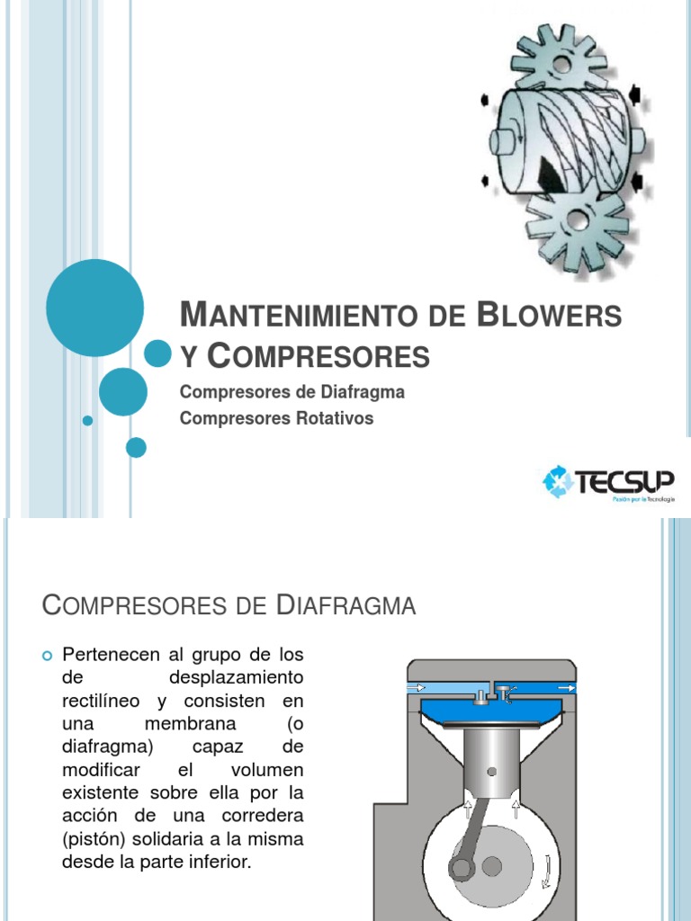 Mantenimiento de Blowers y Compresores | PDF | Compresor de gas | Engranaje