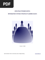 Download INFORMATION SYSTEM STRATEGIC PLANNING PRACTITIONERS NOTE -draft version by ONECITIZEN NETWORK SN24641437 doc pdf