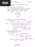 Differential Equations Midterm 1 v1 Solutions