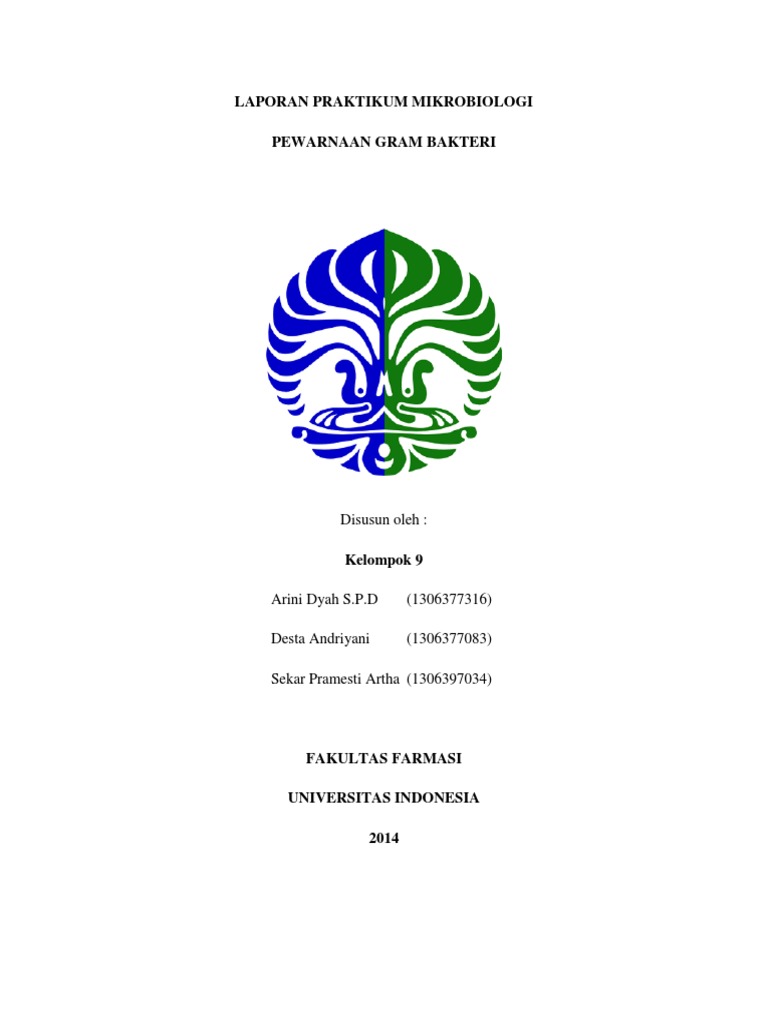 Laporan Praktikum Mikrobiologi Pewarnaan Gram Kel. 9