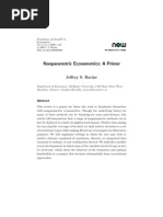 Racine - 2007 - Nonparametric Econometrics A Primer