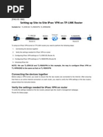 Setting Up Site-To-Site IPsec VPN On TP-LINK Router