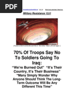 Military Resistance 12J1 Soldiers Say No to Obamas New War 
